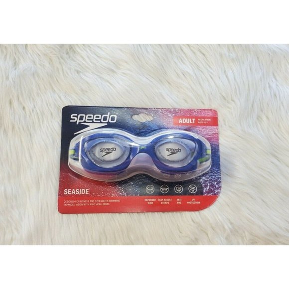 Speedo Other - Speedo Adult Seaside Goggles (ages 15+) Blue/Clear, New